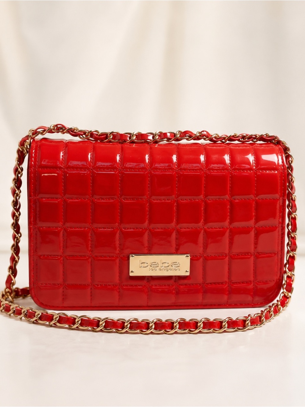 Beautiful faux patent leather Bebe crossbody